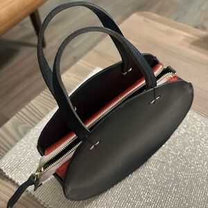 Clare V Black and Red Mini Bag